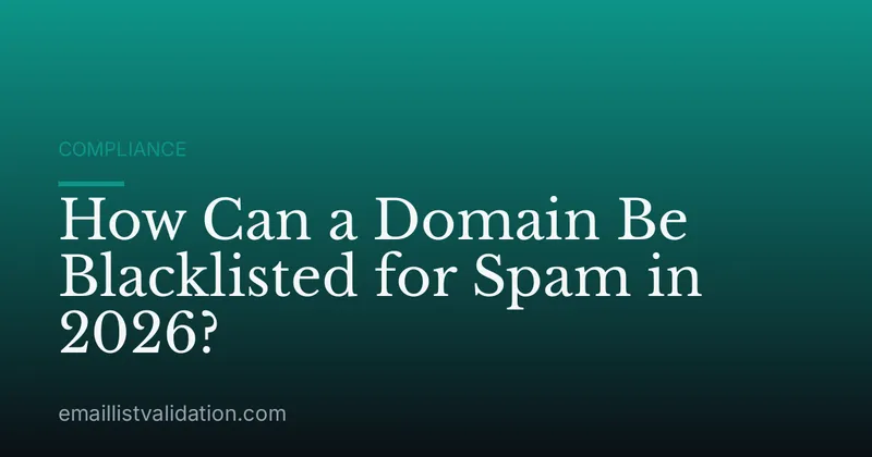 How Can a Domain Be Blacklisted for Spam in 2026?