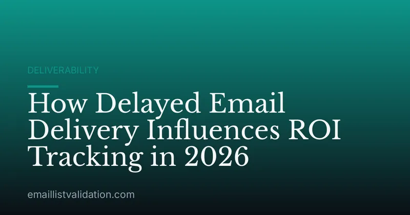 How Delayed Email Delivery Influences ROI Tracking in 2026