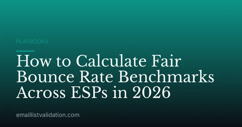 How to Calculate Fair Bounce Rate Benchmarks Across ESPs in 2026