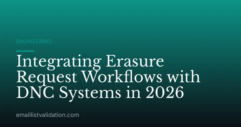 Integrating Erasure Request Workflows with DNC Systems in 2026