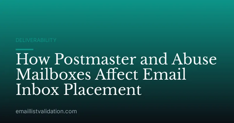 How Postmaster and Abuse Mailboxes Affect Email Inbox Placement