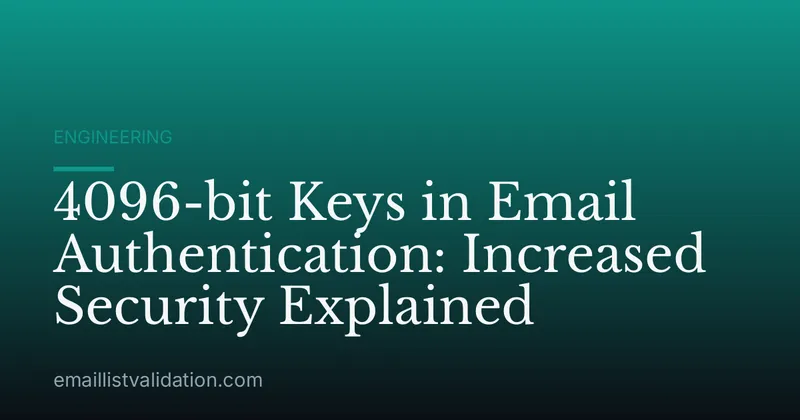 4096-bit Keys in Email Authentication: Increased Security Explained
