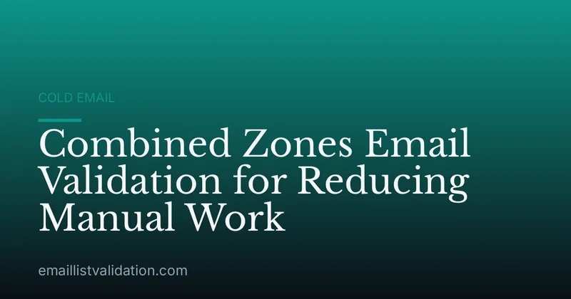 Combined Zones Email Validation for Reducing Manual Work