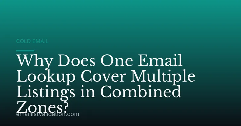 Why Does One Email Lookup Cover Multiple Listings in Combined Zones?