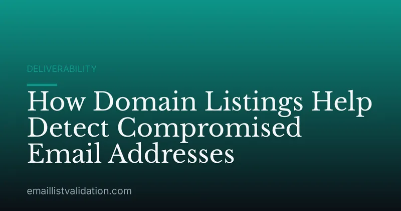 How Domain Listings Help Detect Compromised Email Addresses