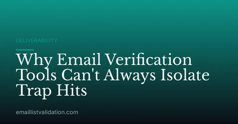 Why Email Verification Tools Can't Always Isolate Trap Hits
