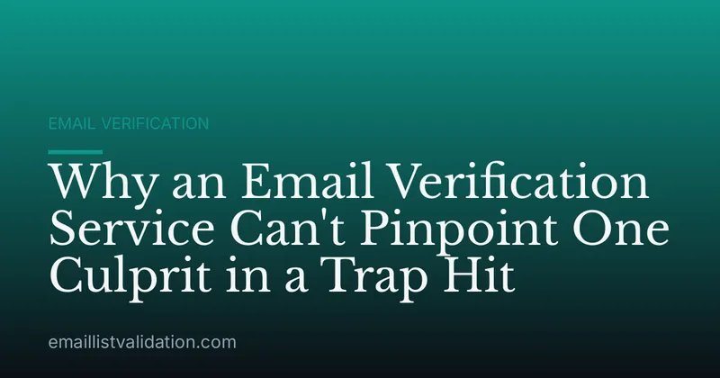 Why an Email Verification Service Can't Pinpoint One Culprit in a Trap Hit