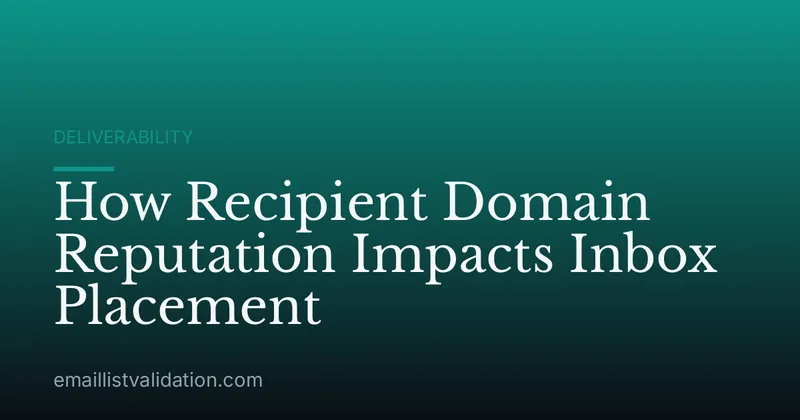 How Recipient Domain Reputation Impacts Inbox Placement
