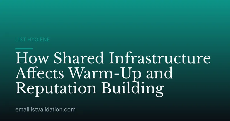 How Shared Infrastructure Affects Warm-Up and Reputation Building