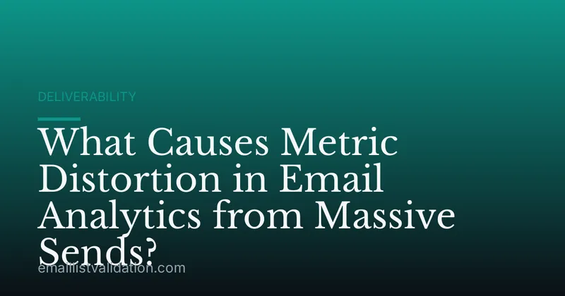 What Causes Metric Distortion in Email Analytics from Massive Sends?