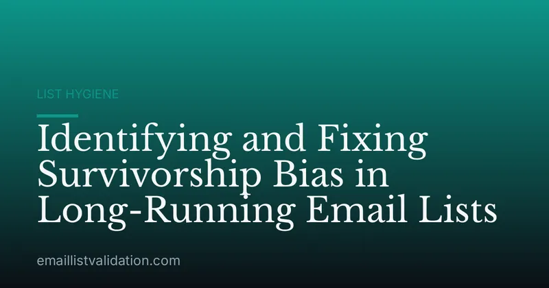 Identifying and Fixing Survivorship Bias in Long-Running Email Lists