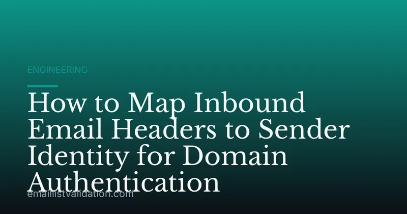 How to Map Inbound Email Headers to Sender Identity for Domain Authentication
