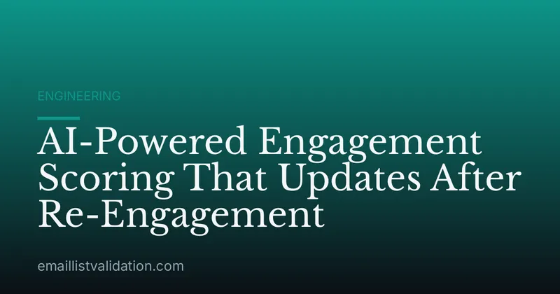 AI-Powered Engagement Scoring That Updates After Re-Engagement