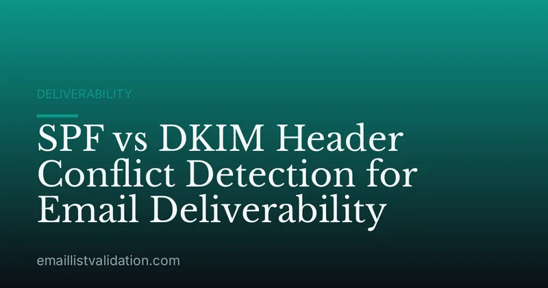 SPF vs DKIM Header Conflict Detection for Email Deliverability