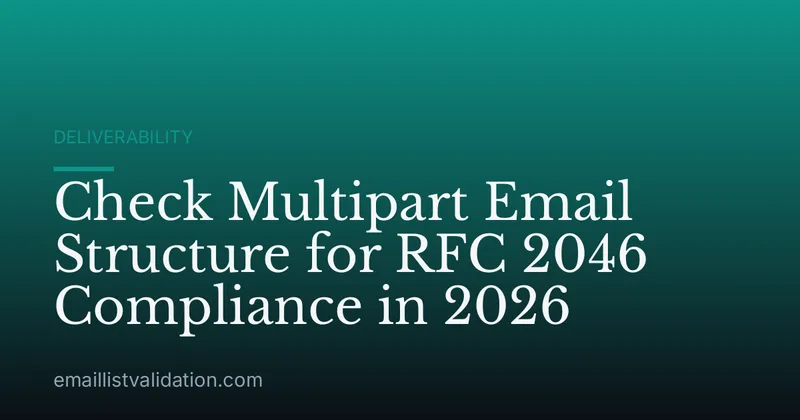 Check Multipart Email Structure for RFC 2046 Compliance in 2026