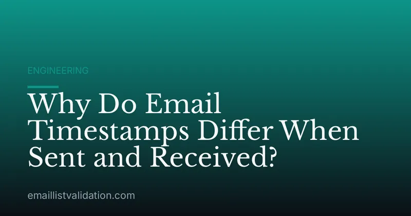 Why Do Email Timestamps Differ When Sent and Received?
