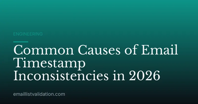 Common Causes of Email Timestamp Inconsistencies in 2026