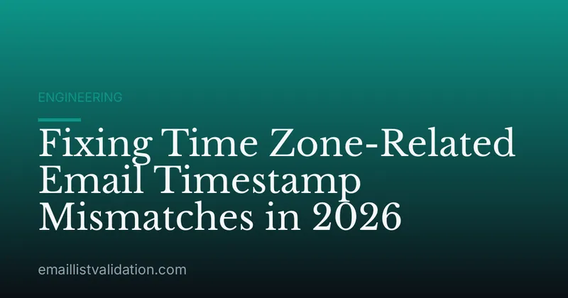 Fixing Time Zone-Related Email Timestamp Mismatches in 2026