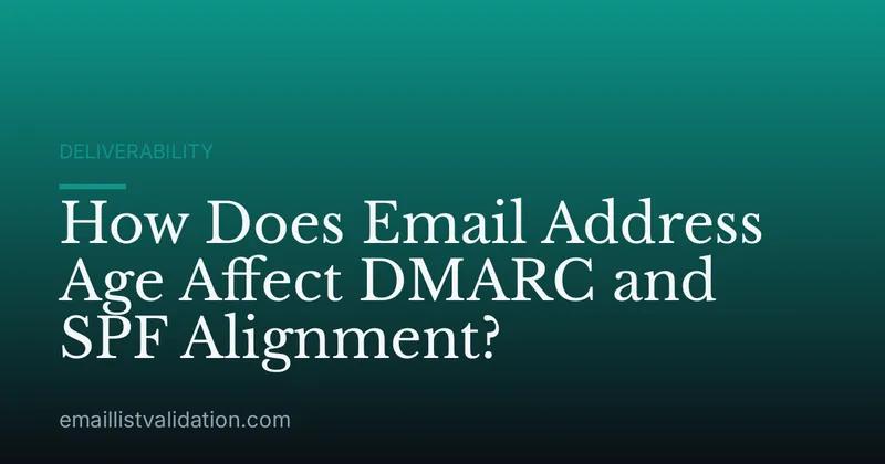 How Does Email Address Age Affect DMARC and SPF Alignment?