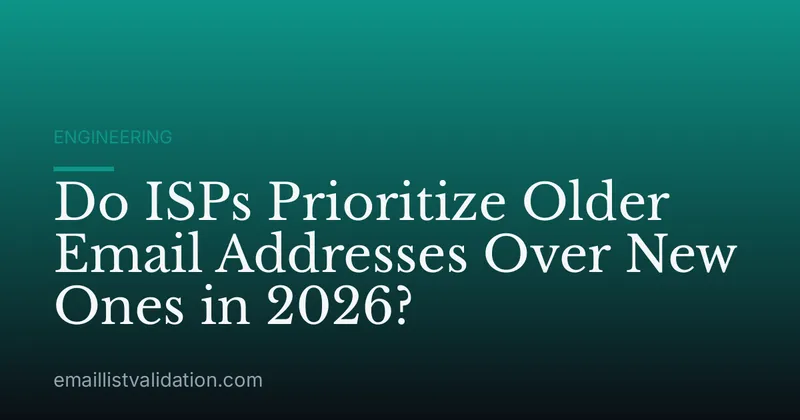 Do ISPs Prioritize Older Email Addresses Over New Ones in 2026?