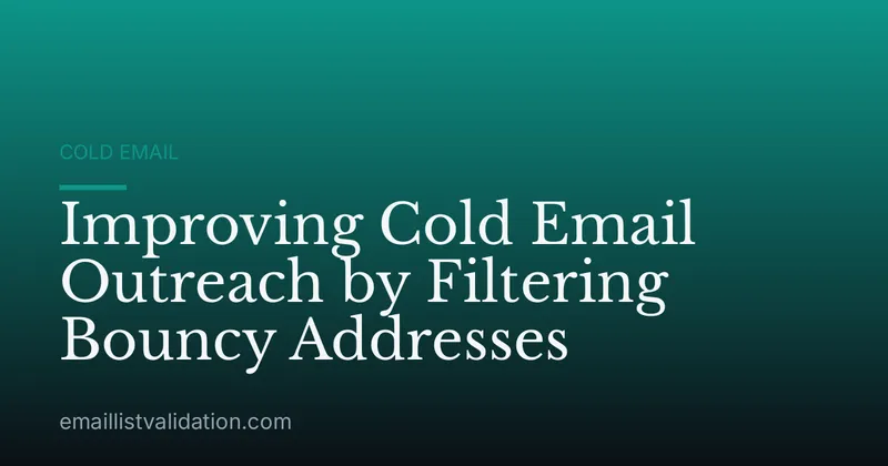 Improving Cold Email Outreach by Filtering Bouncy Addresses