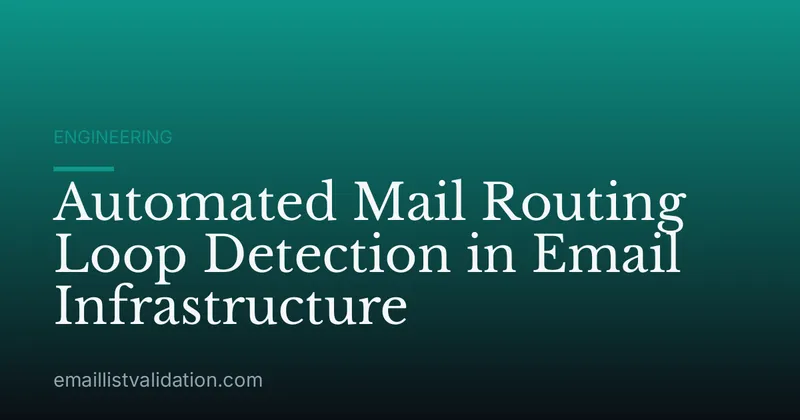 Automated Mail Routing Loop Detection in Email Infrastructure
