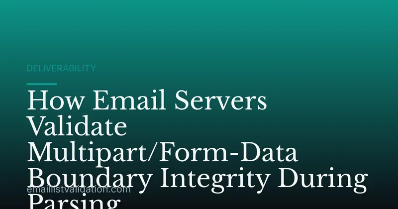 How Email Servers Validate Multipart/Form-Data Boundary Integrity During Parsing