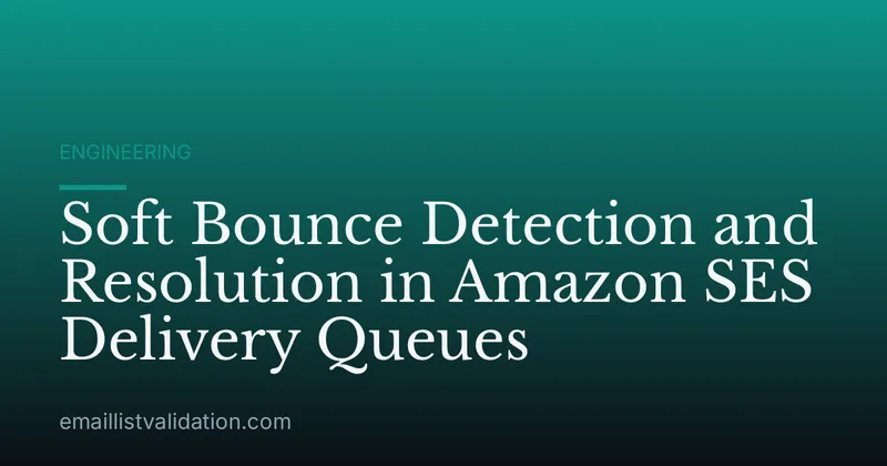 Soft Bounce Detection and Resolution in Amazon SES Delivery Queues