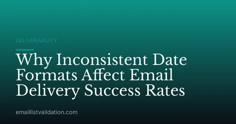 Why Inconsistent Date Formats Affect Email Delivery Success Rates