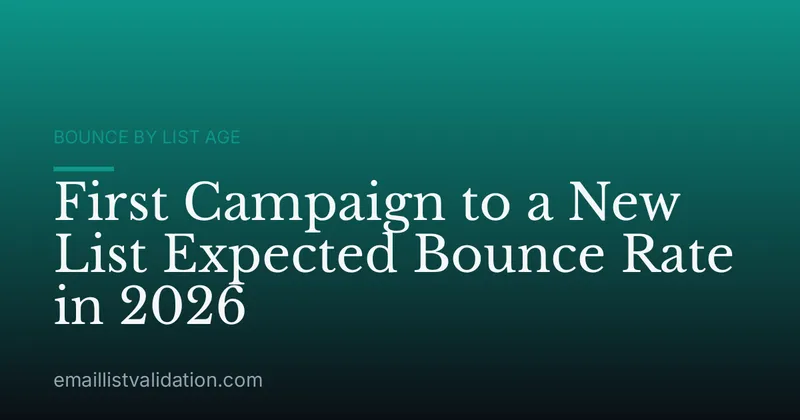 First Campaign to a New List Expected Bounce Rate in 2026