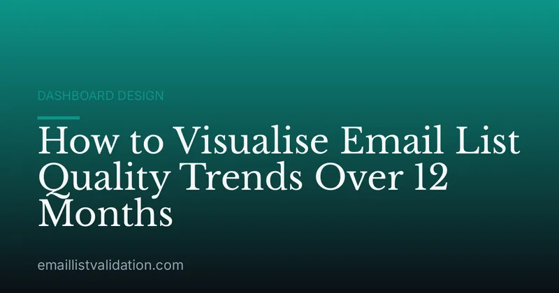 How to Visualise Email List Quality Trends Over 12 Months