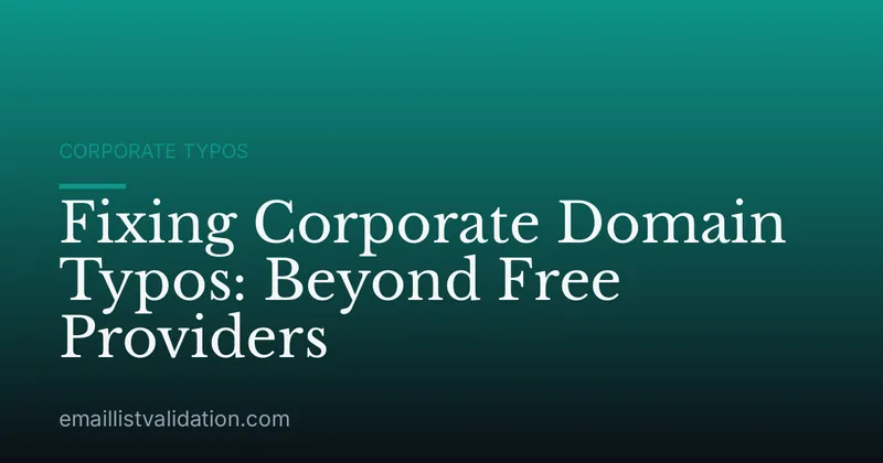 Fixing Corporate Domain Typos: Beyond Free Providers