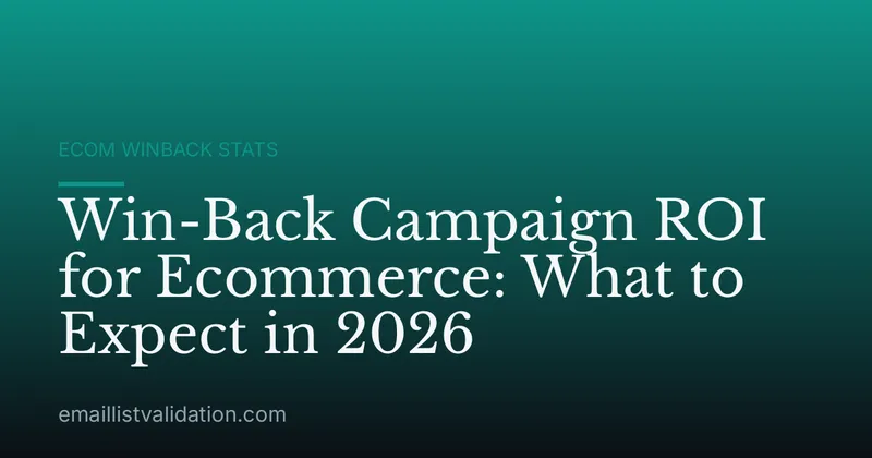 Win-Back Campaign ROI for Ecommerce: What to Expect in 2026