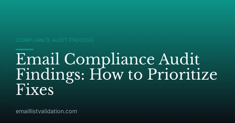 Email Compliance Audit Findings: How to Prioritize Fixes