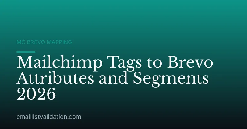 Mailchimp Tags to Brevo Attributes and Segments 2026