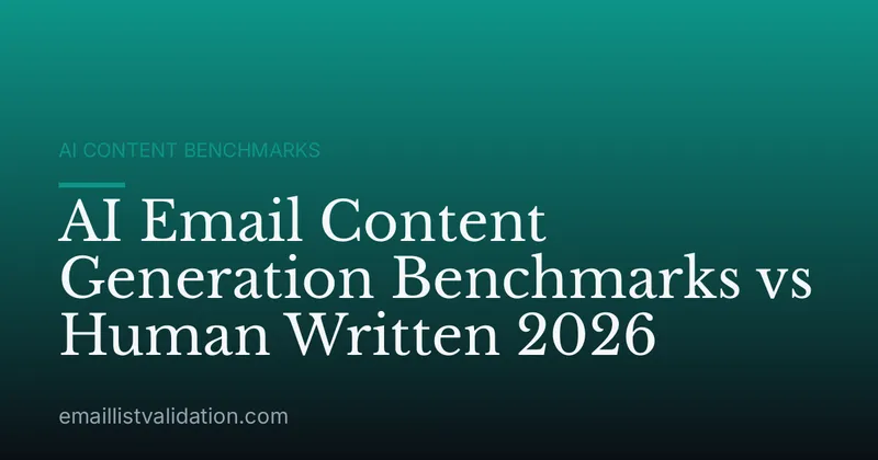 AI Email Content Generation Benchmarks vs Human Written 2026
