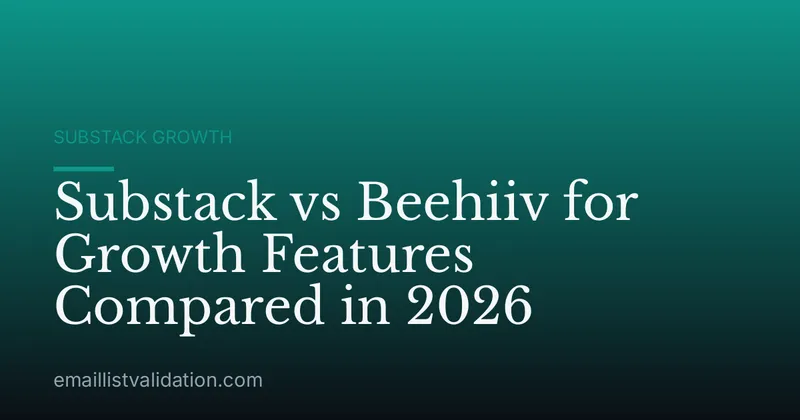 Substack vs Beehiiv for Growth Features Compared in 2026