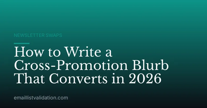How to Write a Cross-Promotion Blurb That Converts in 2026