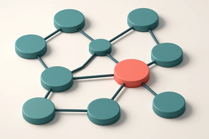 a network of interconnected circular nodes labeled 'Email Providers' with one node highlighted in red