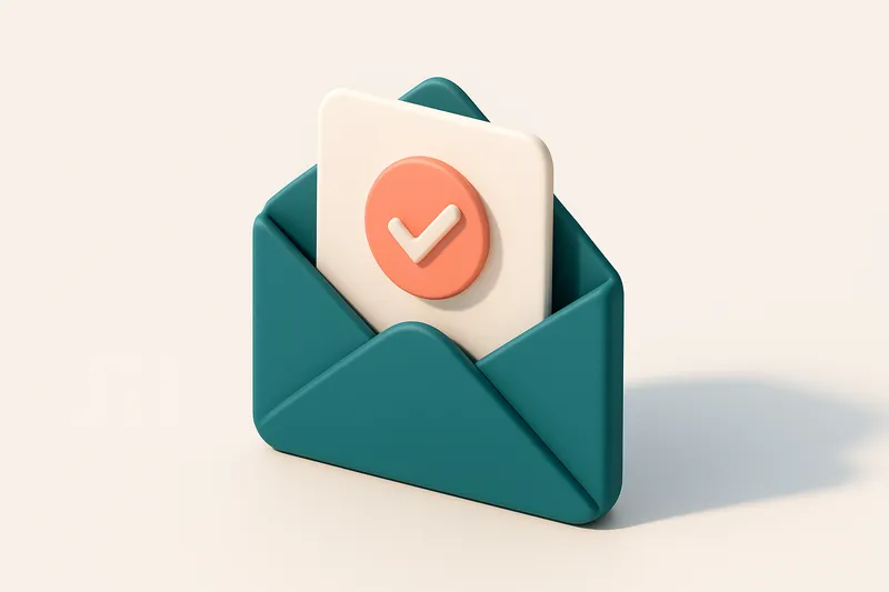 a single envelope with a checkmark inside