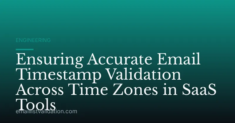Ensuring Accurate Email Timestamp Validation Across Time Zones in SaaS Tools