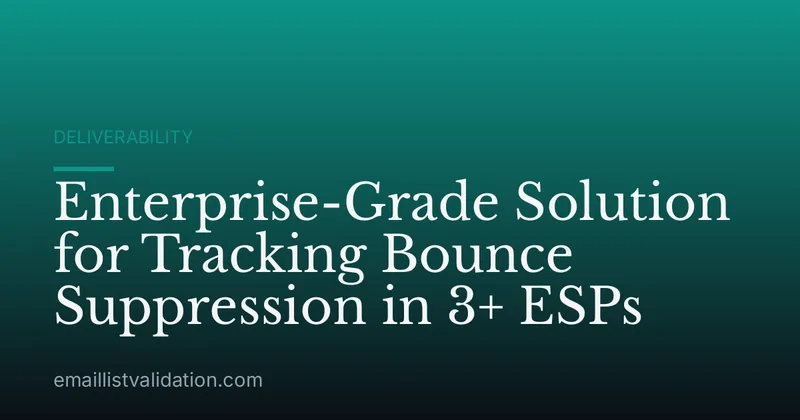 Enterprise-Grade Solution for Tracking Bounce Suppression in 3+ ESPs