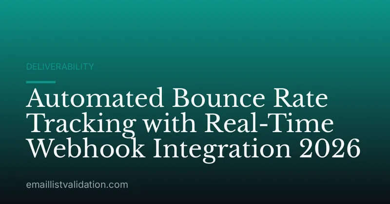 Automated Bounce Rate Tracking with Real-Time Webhook Integration 2026