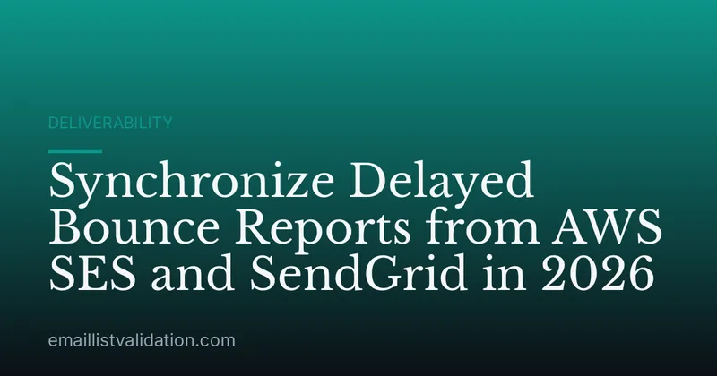Synchronize Delayed Bounce Reports from AWS SES and SendGrid in 2026