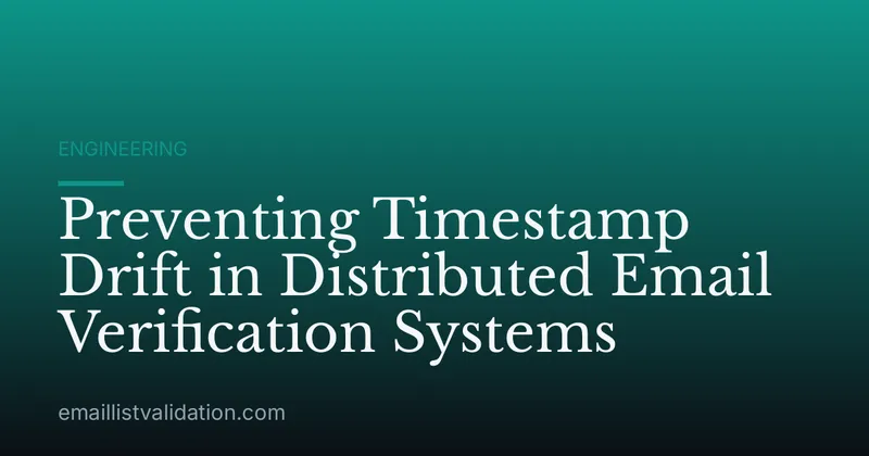 Preventing Timestamp Drift in Distributed Email Verification Systems