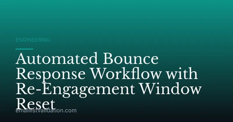 Automated Bounce Response Workflow with Re-Engagement Window Reset