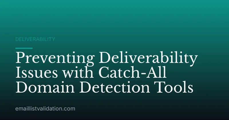 Preventing Deliverability Issues with Catch-All Domain Detection Tools