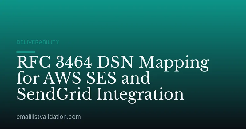 RFC 3464 DSN Mapping for AWS SES and SendGrid Integration