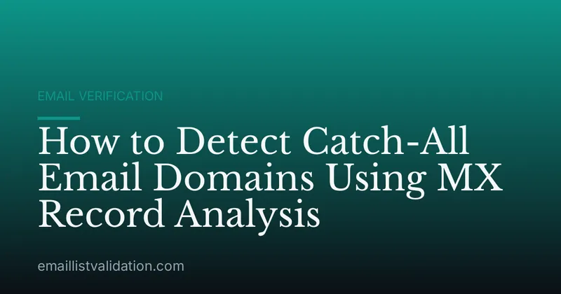 How to Detect Catch-All Email Domains Using MX Record Analysis