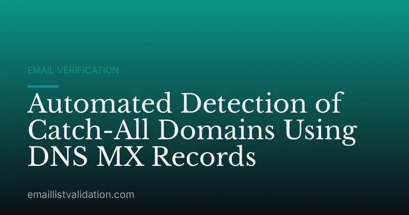 Automated Detection of Catch-All Domains Using DNS MX Records